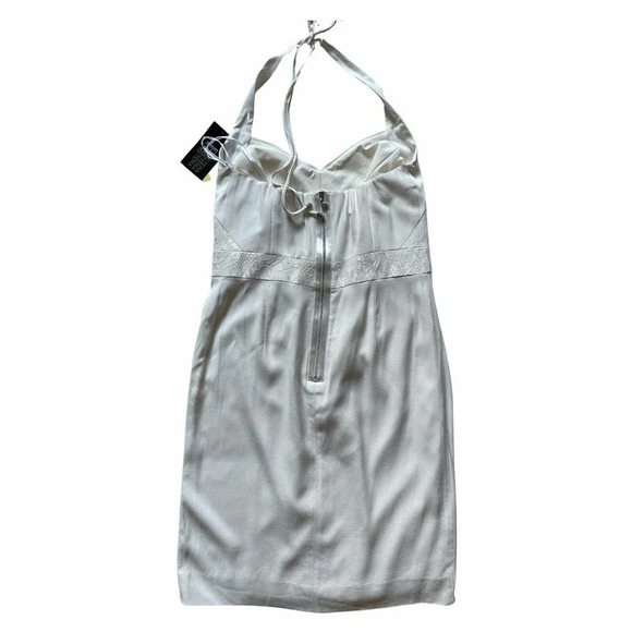 Etcetera White Halter Dress Size 8 NWT - Picture 6 of 11